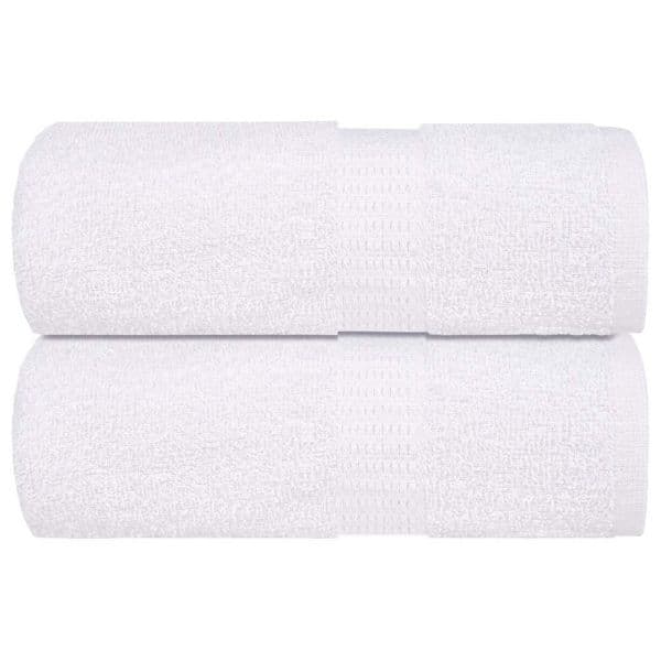 vidaXL Toalhas de Bidé 2 Peças 30x50 cm 360 Gsm 100% Algodão Branco - 3840349146