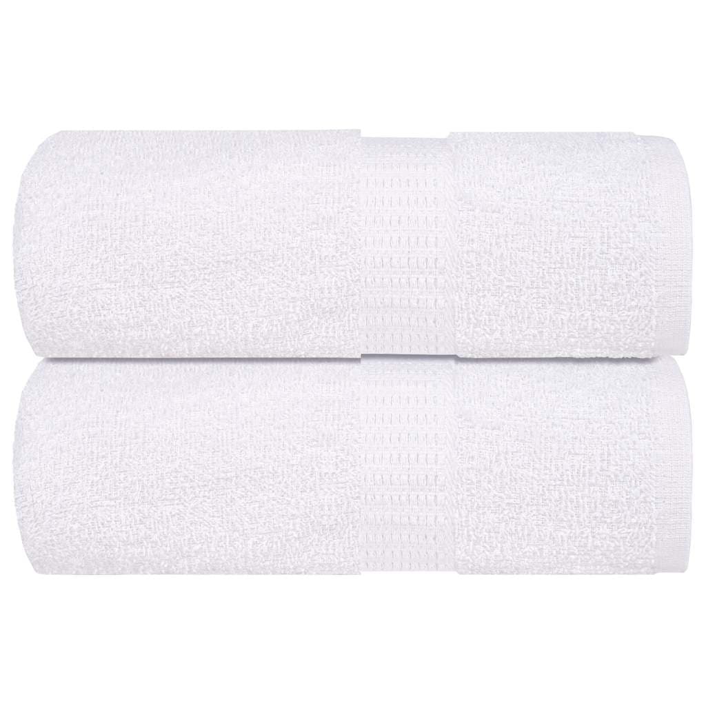 vidaXL Toalhas de Bidé 2 Peças 30x50 cm 360 Gsm 100% Algodão Branco - 3840349146
