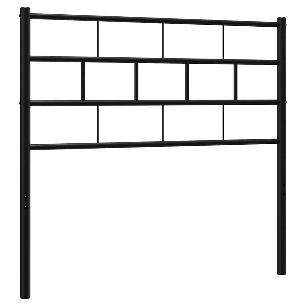 vidaXL Cabeceira de substituição 75 cm metal preto