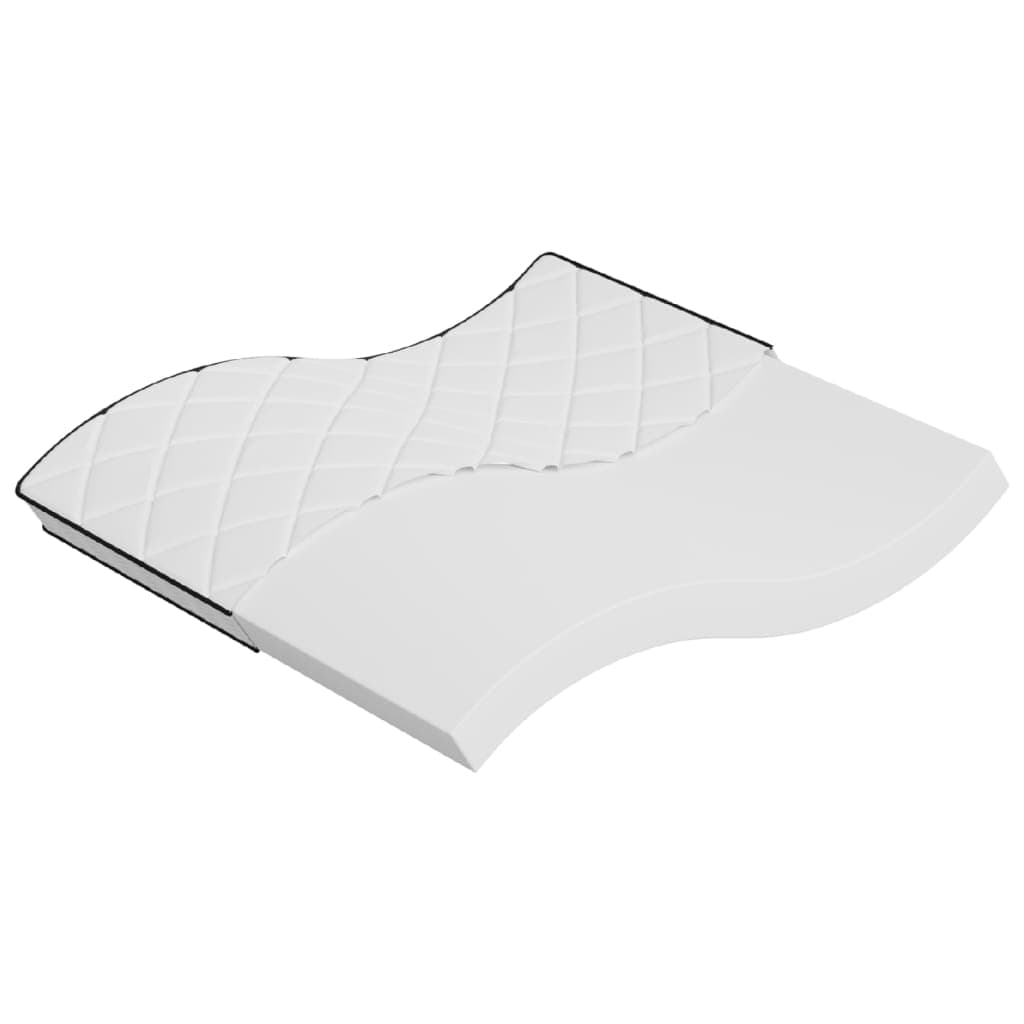 vidaXL Colchão de espuma médio suave 200x200 cm