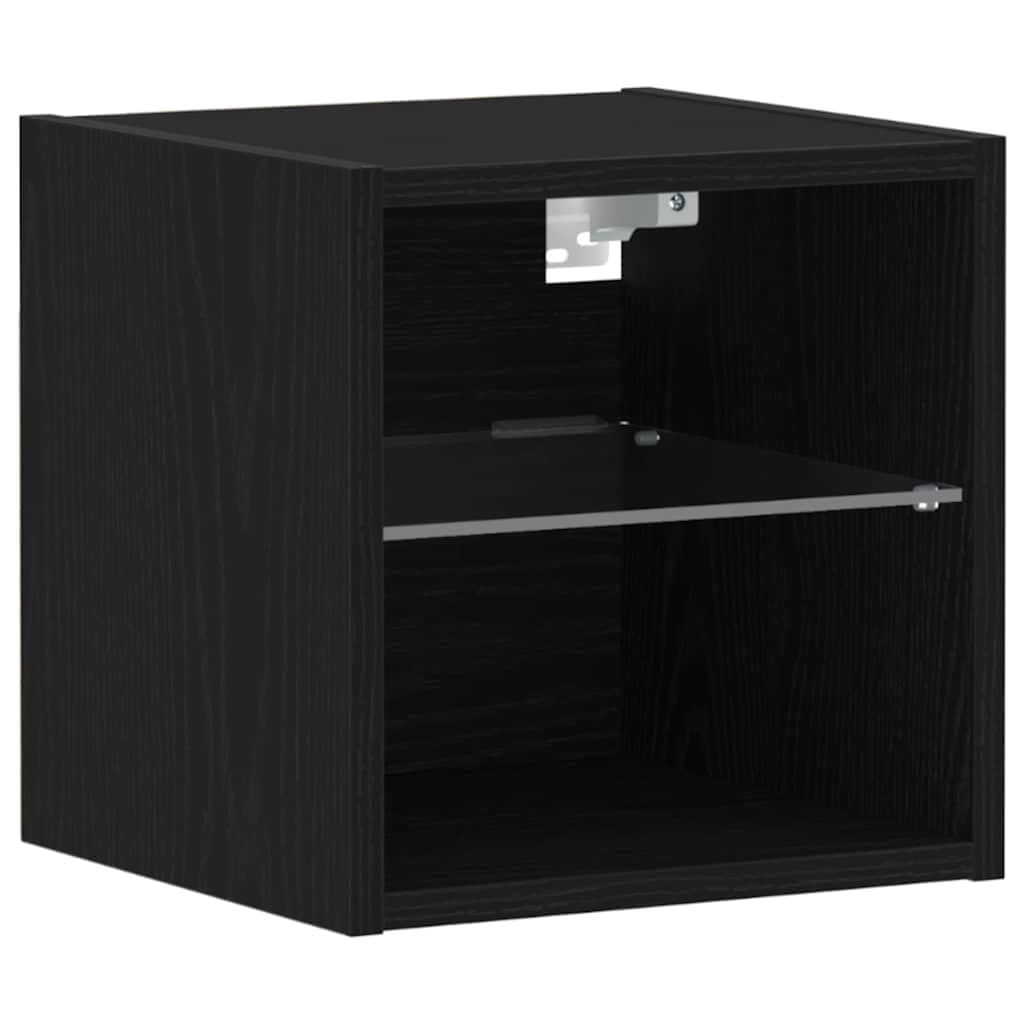 vidaXL Móvel de Parede para TV com Luzes led 30x28,5x30 cm Branco - 184218585