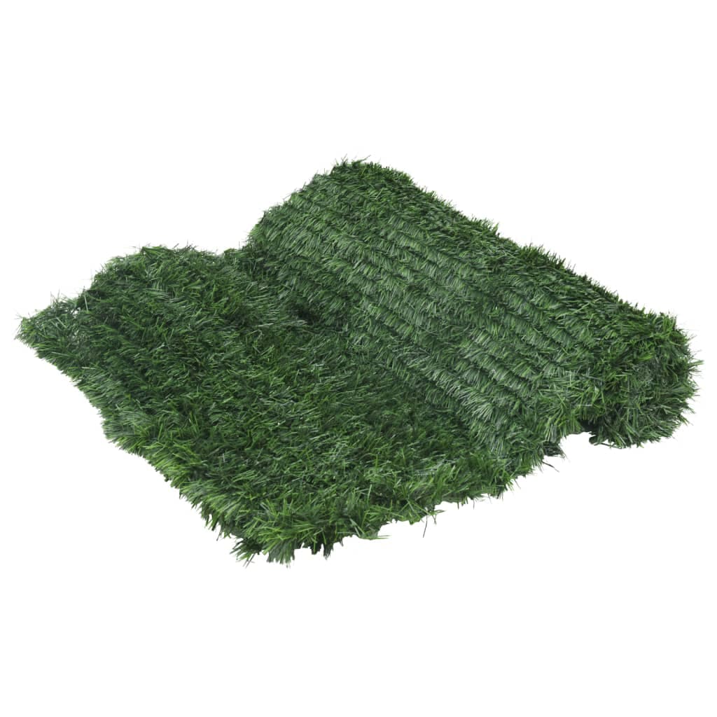 vidaXL Vedação de relva artificial 1x10 m verde