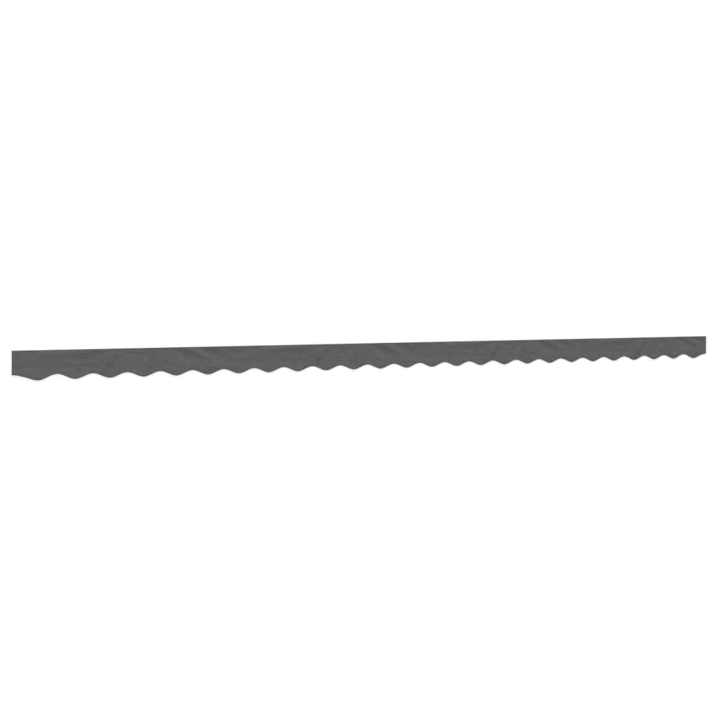 vidaXL Tecido Substituição para Sanefa de Toldo 6 M Riscas Antracite - 76100445
