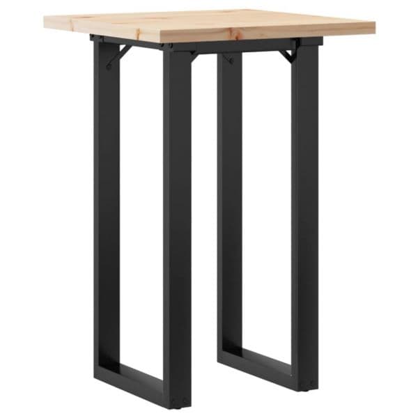 vidaXL Mesa de Jantar Estrutura em o 50x50x75,5 cm Pinho/aço - 3671983378