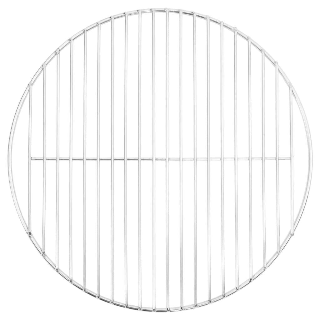 vidaXL Grelha para churrasco redonda Ø40 cm aço inoxidável 304