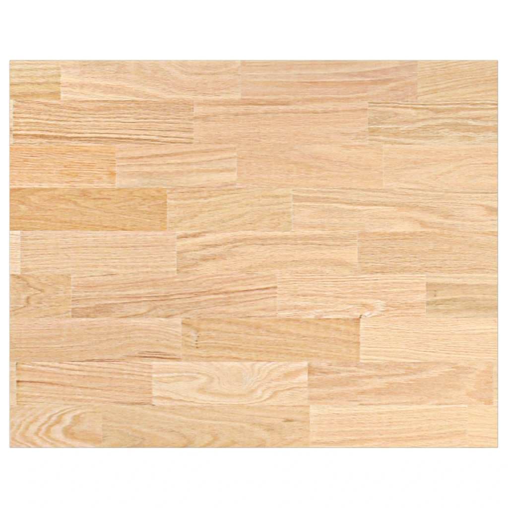 VidaXL Bancada de cozinha retangular 80x63,5x2,7 cm carvalho maciça