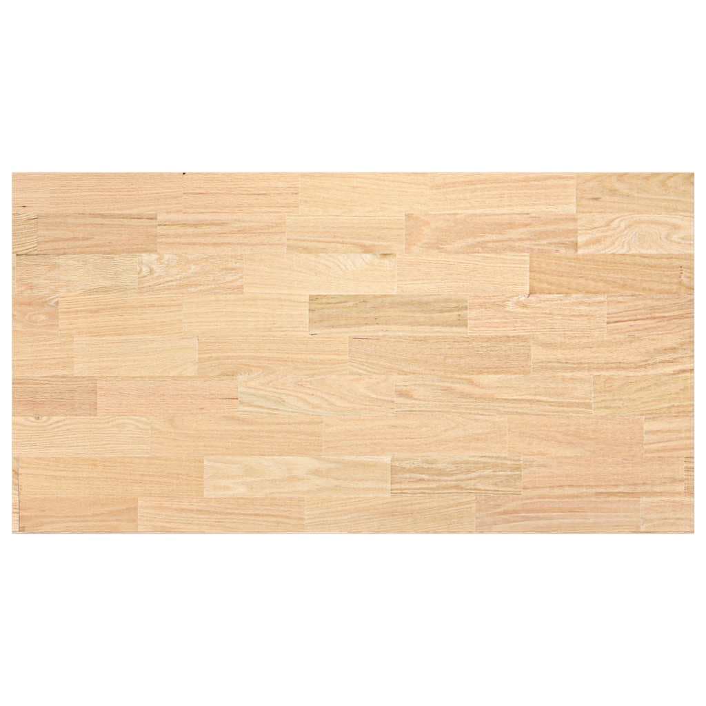 VidaXL Bancada de cozinha retangular 120x63,5x4 cm carvalho maciça