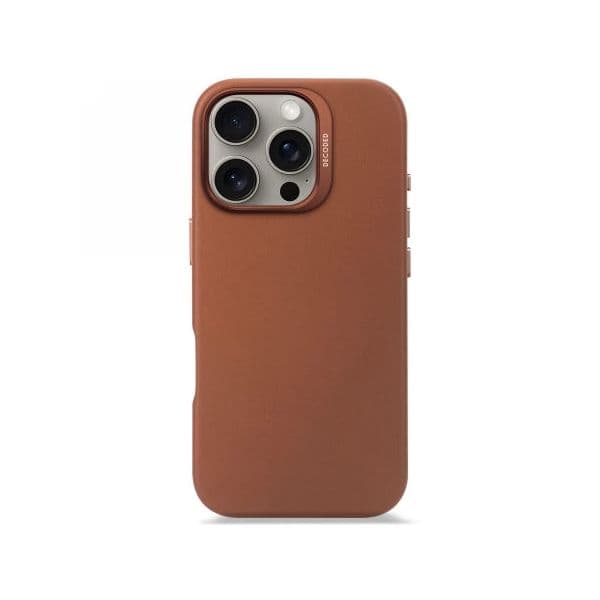 Decoded Capa Traseira MagSafe para iPhone 16 Pro Tan/Marrom