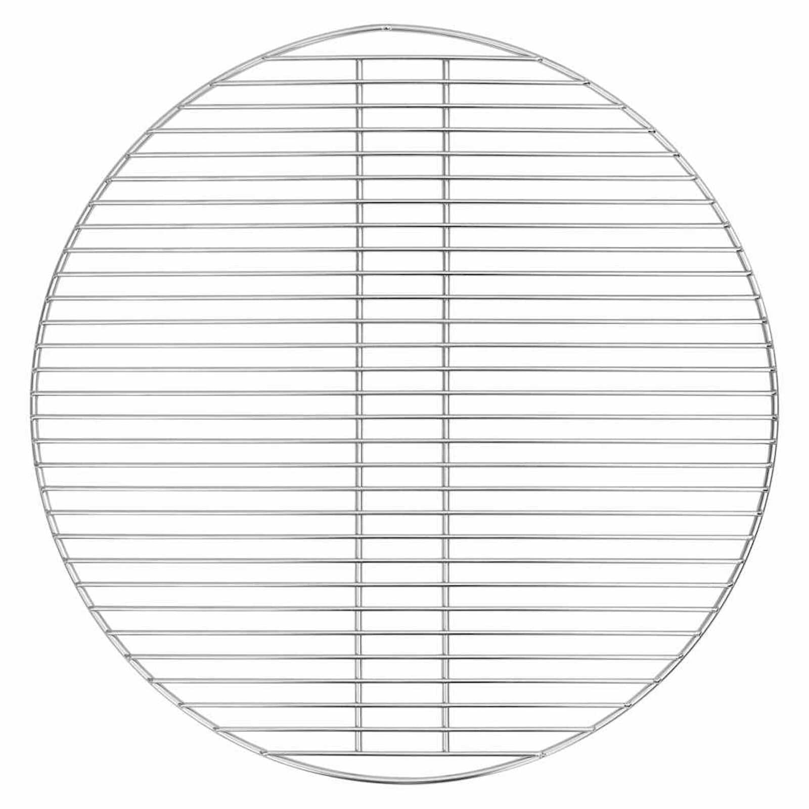 vidaXL Grelha para churrasco Prateado 57 x 57 cm Aço inoxidável