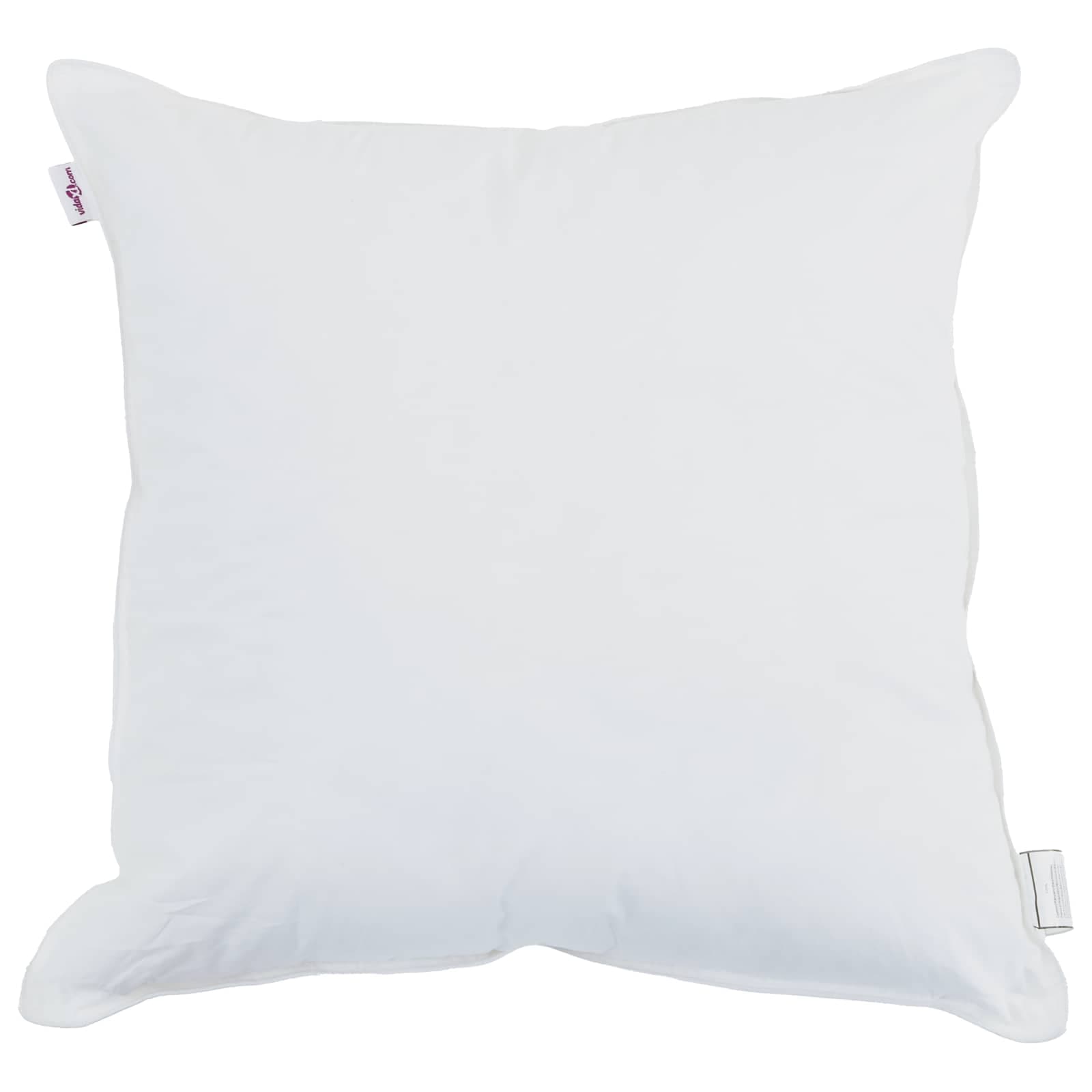 vidaXL Almofada com travesseiro 2 pcs Branco 50 x 50 cm Algodão