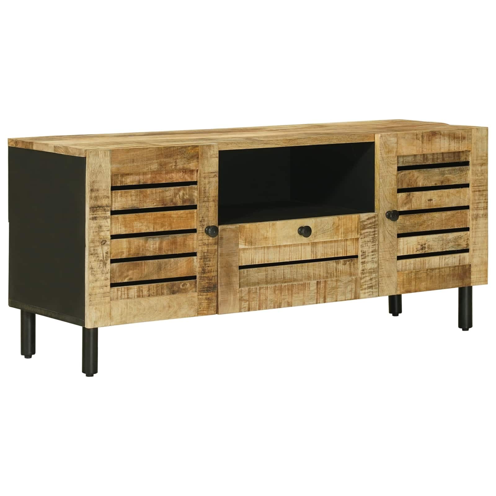 vidaXL Gabinetes de Armazenamento Natural 105 x 33 x 46 cm