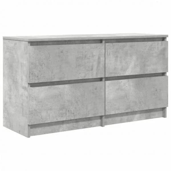 vidaXL Móvel para TV 100x35x54 cm Madeira Processada Cinzento Cimento - 721792394
