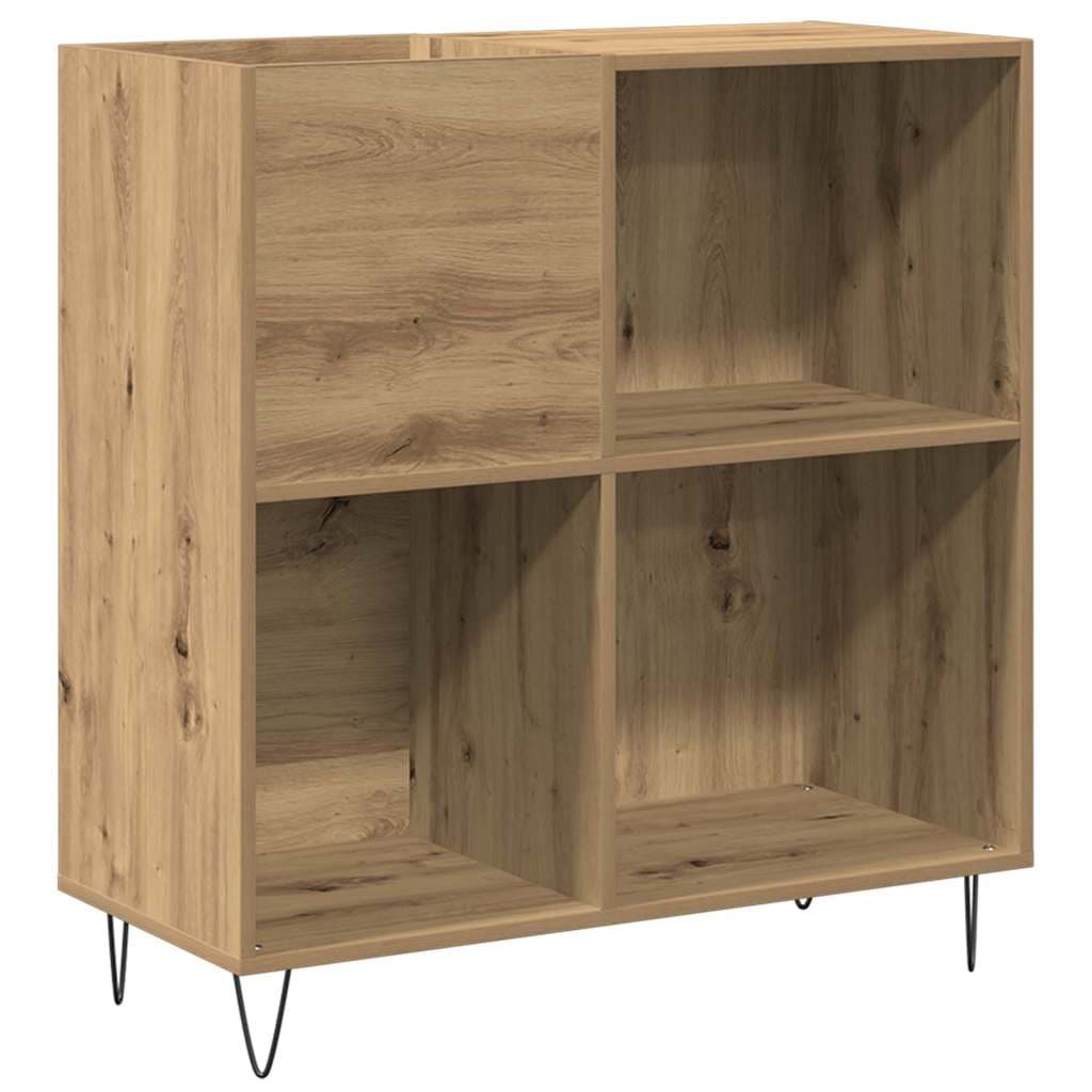 vidaXL Armário para discos de vinil carvalho artisiano 85 x 38 x 89 cm