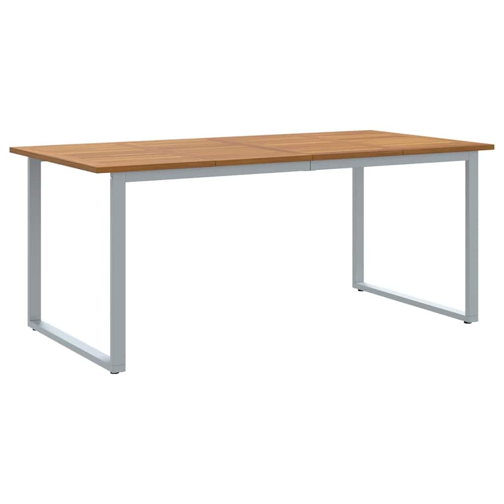 vidaXL Mesa de Jardim Cinzeto 180 x 90 x 75 cm