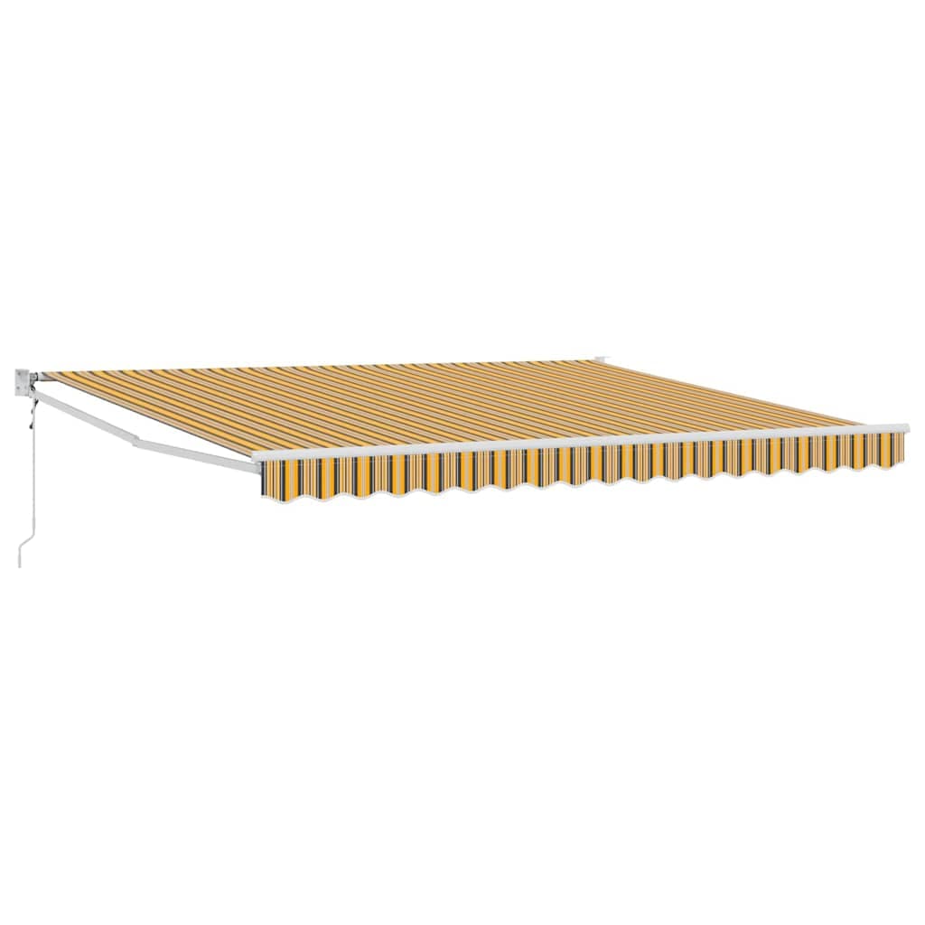 vidaXL Toldo Retrátil Multicolor 400 × 300 cm Poliéster e Alumínio