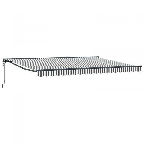 vidaXL Estrutura de Toldo Antracite e Branco 450 × 300 cm - 1129970727