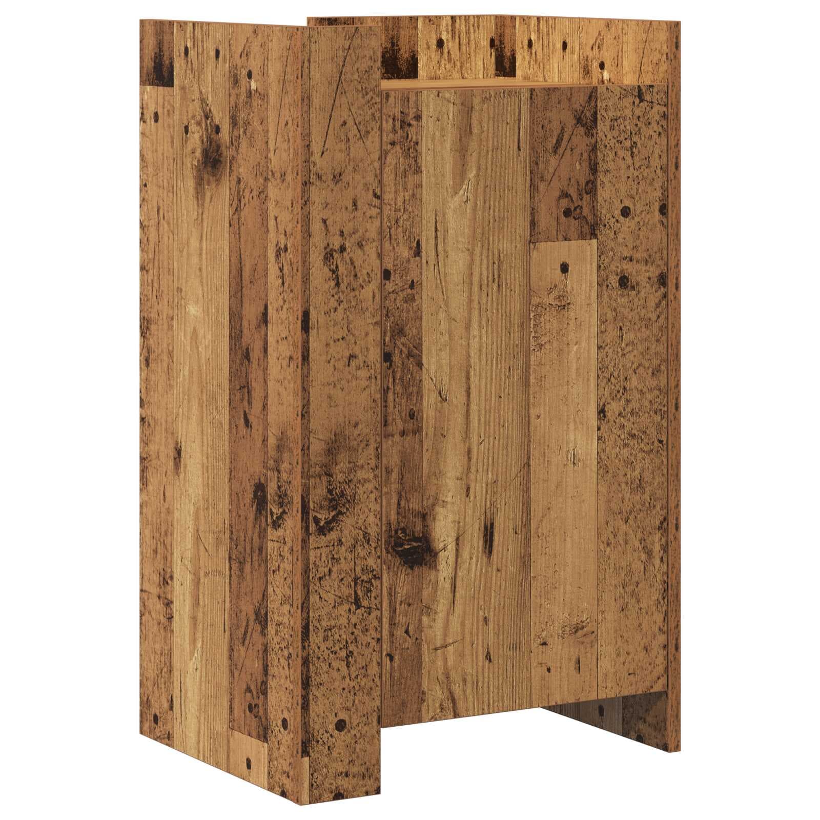 vidaXL Buffet Madeira antiga 45 x 35 x 75 cm