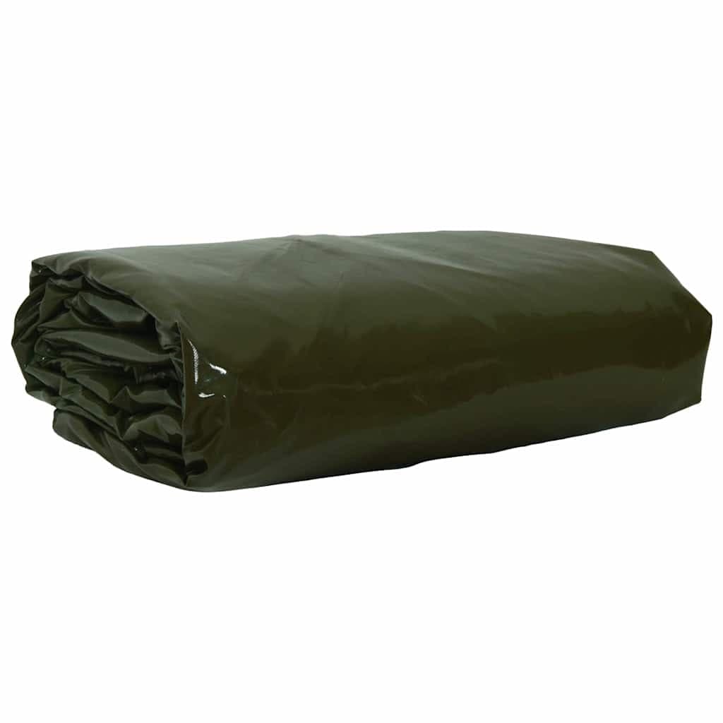 vidaXL Lona 650g / m² Verde Oliva 3 x 4 m Lona com revestimento em PVC