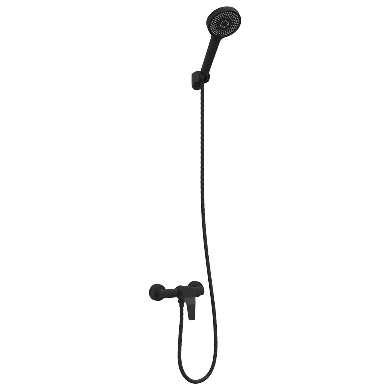 vidaXL Conjunto de Cabeça de Chuveiro Preto G 1 / 2 polegadas Latão