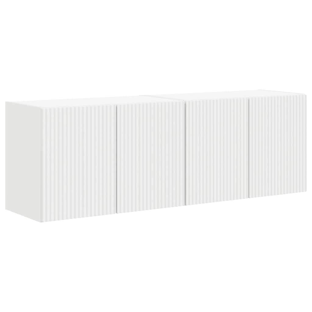 vidaXL Armário de TV de Parede 2 Peças Branco 59,5 x 31 x 40 cm - 1071279431