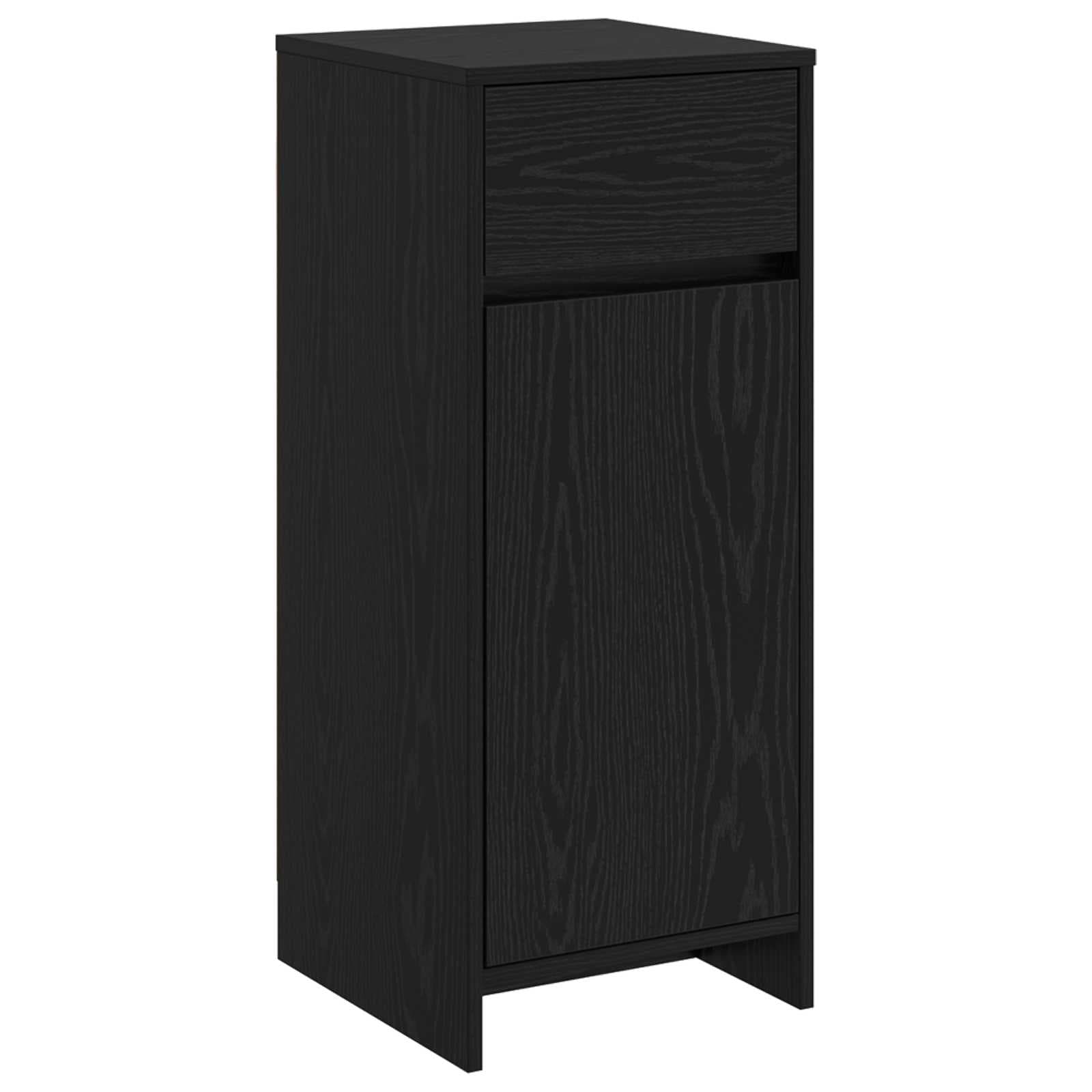 vidaXL Armário de Banheiro Carvalho Preto 35 x 36,5 x 85 cm