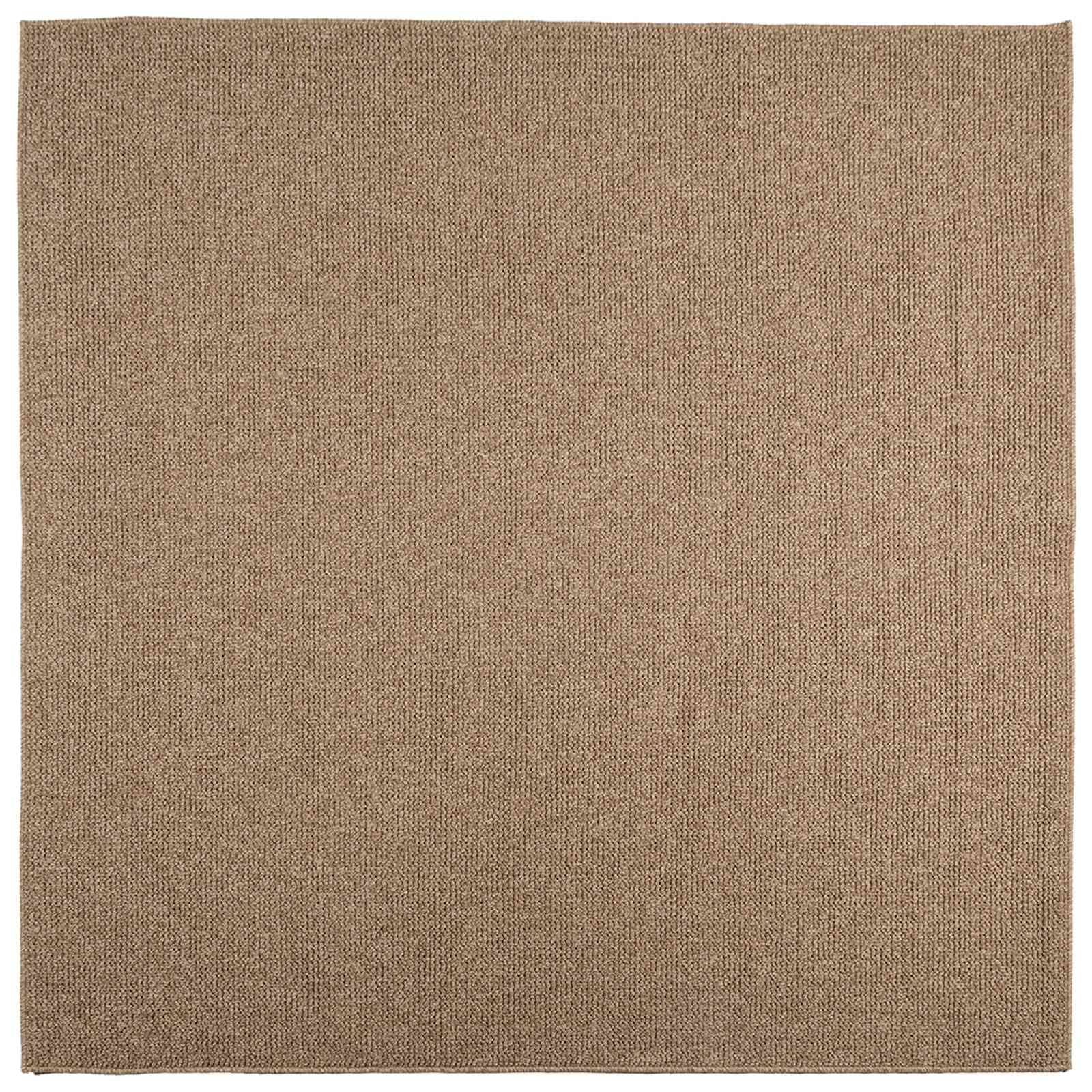 vidaXL Tapetes de área Quadrado AGIRA Natural 120 x 120 cm Poliéster