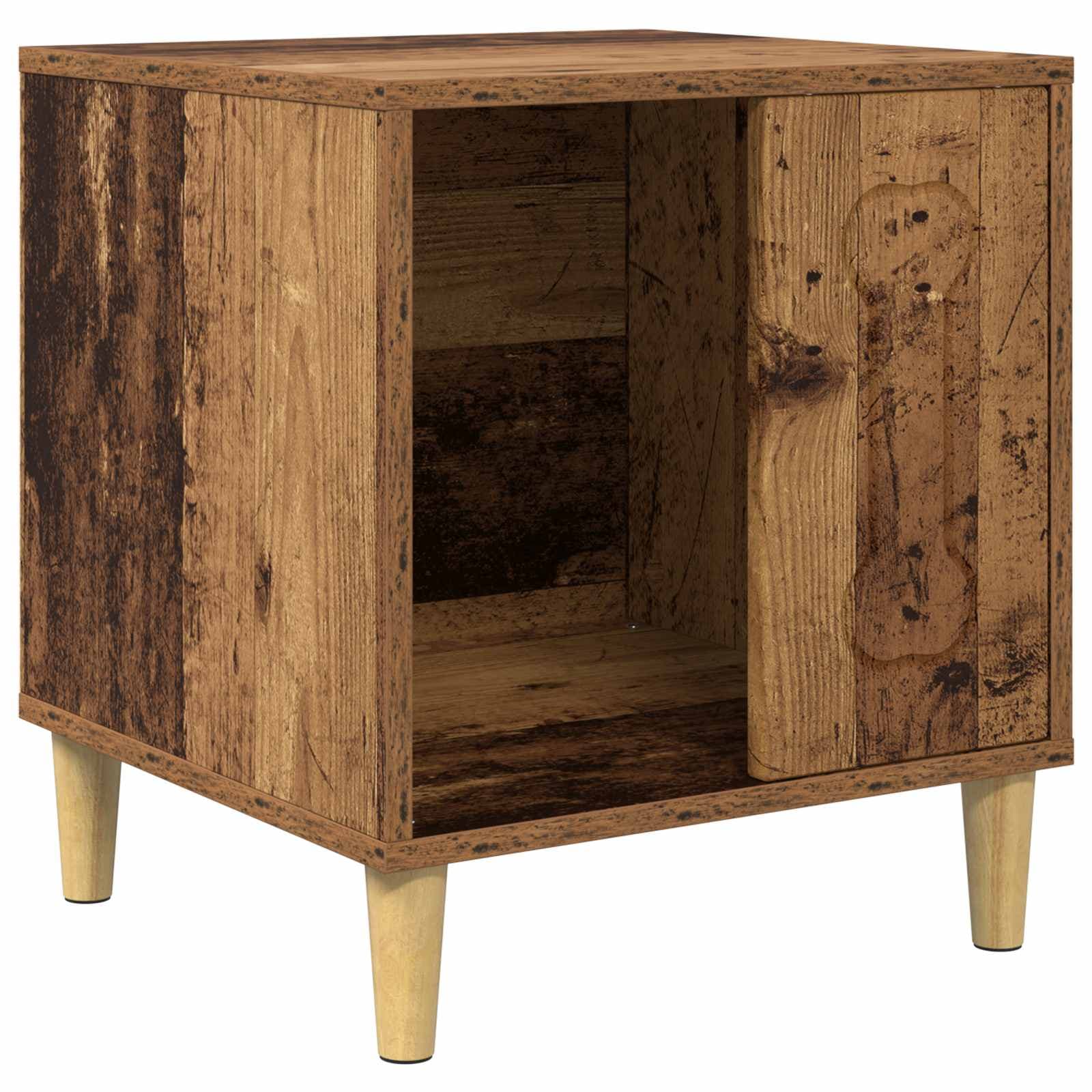 vidaXL Casinha para Cachorro Madeira antiga 44 x 42 x 49 cm