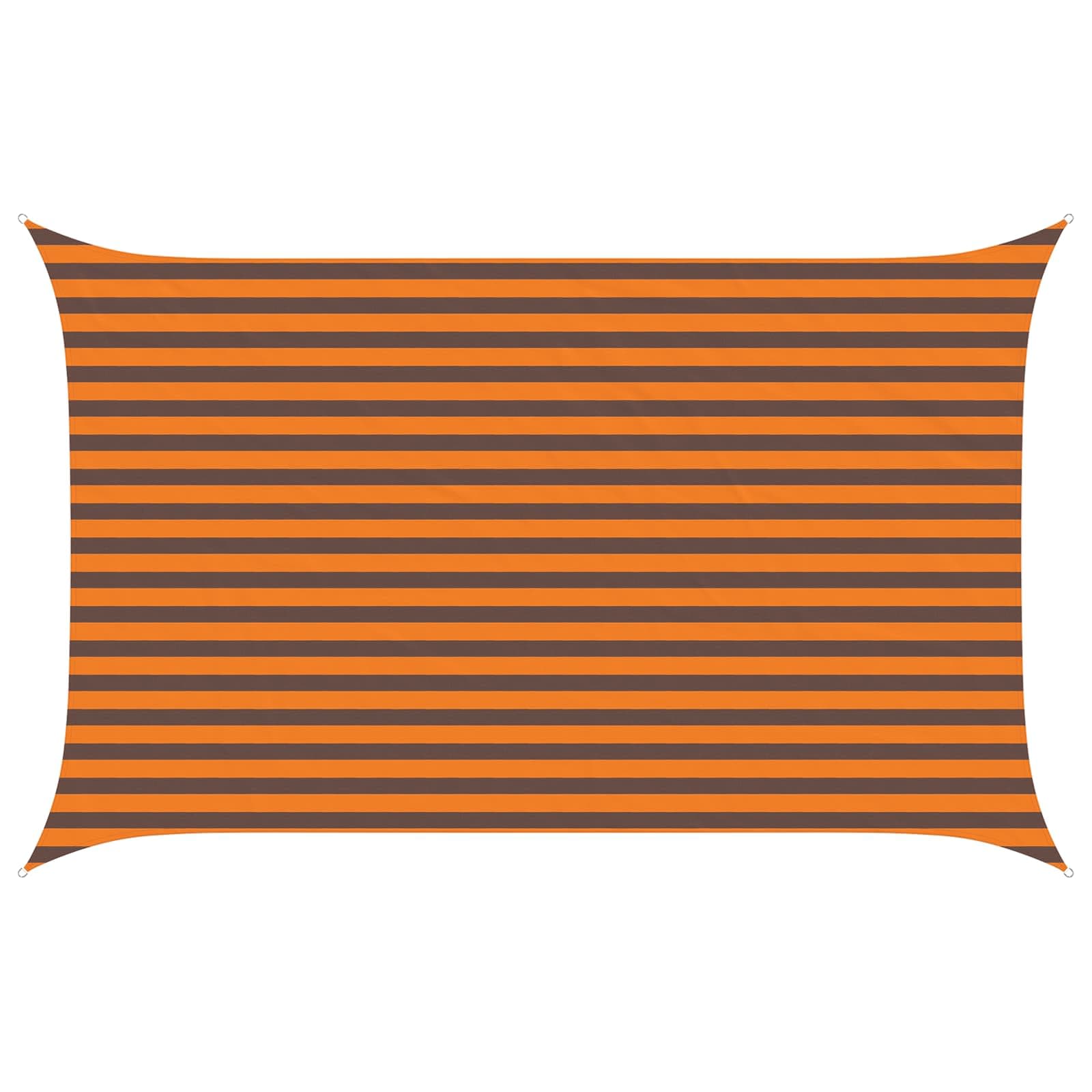 vidaXL Vela de sombra solar Laranja e Marrom 4 x 2,5 m