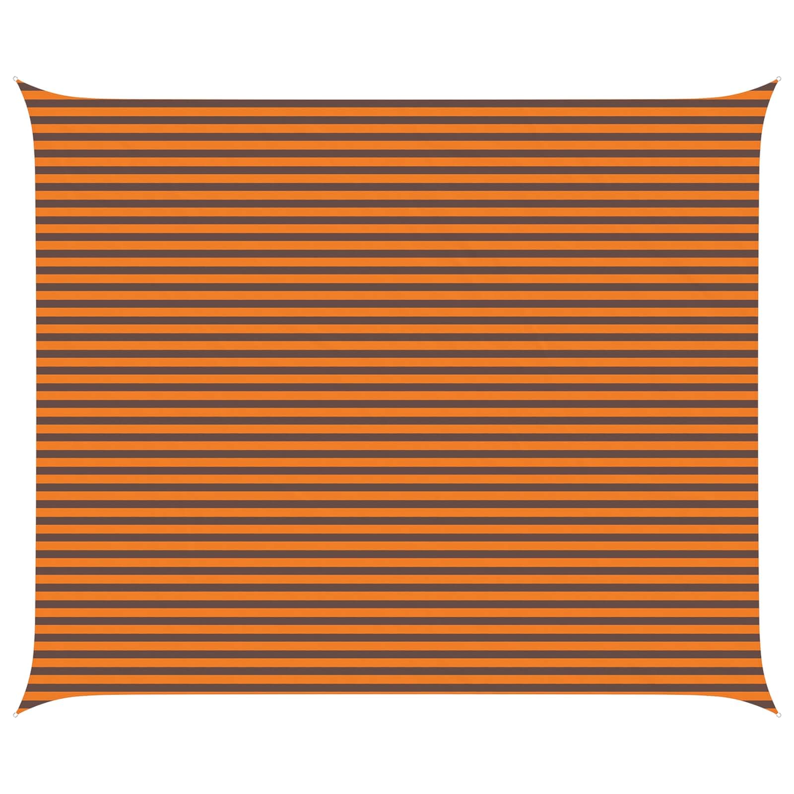 vidaXL Vela de sombra solar Laranja e Marrom 6 x 5 m
