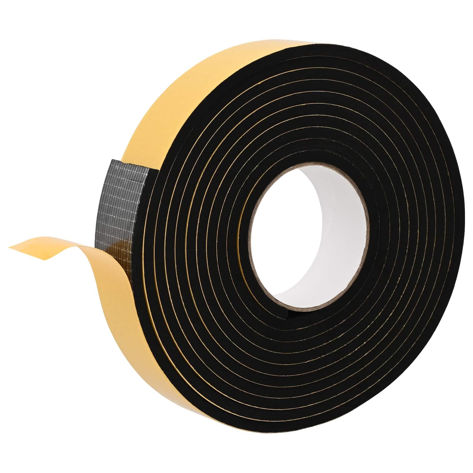 vidaXL Fita de espuma autoadesiva 10 pcs Preto 40mm x 5m Espuma CR