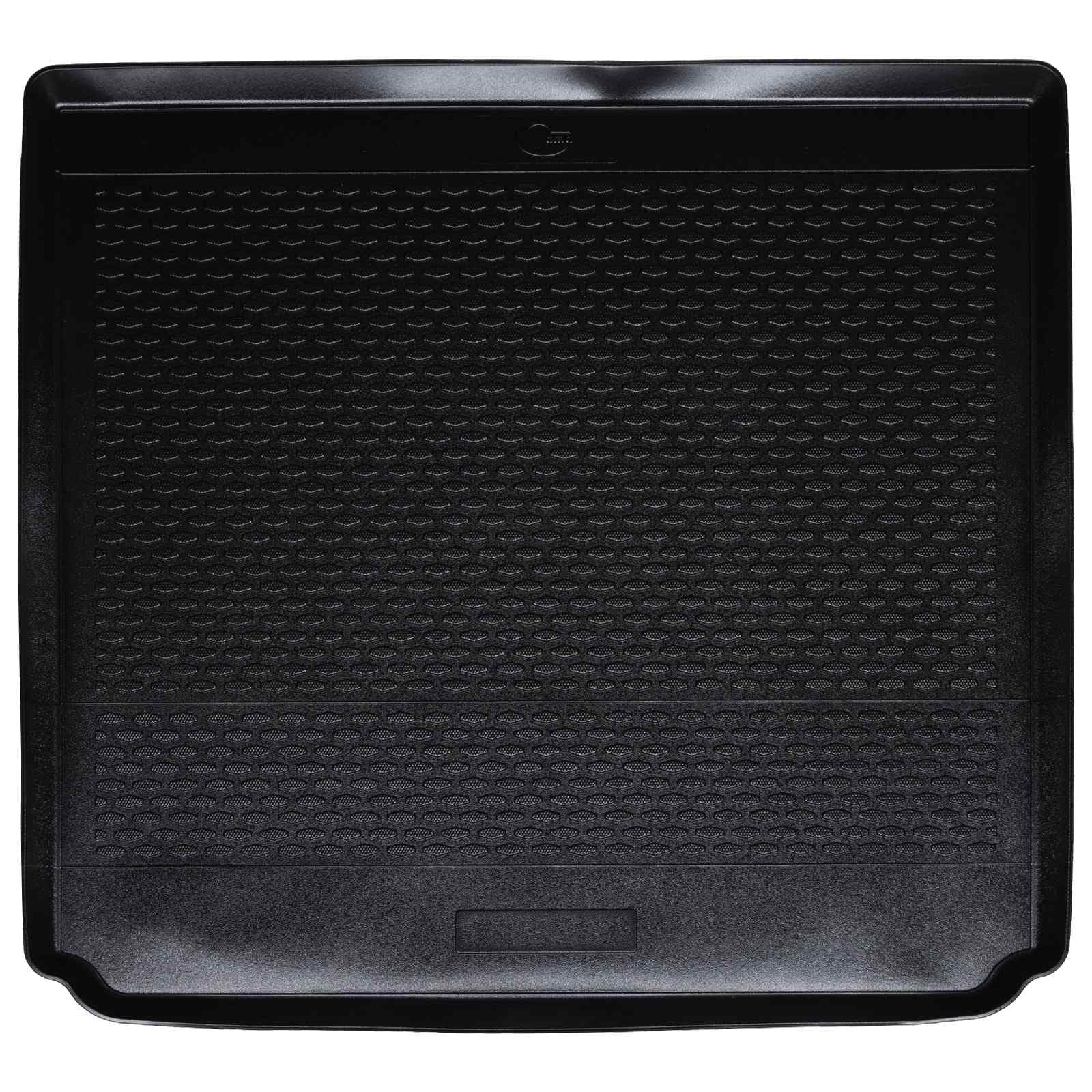 vidaXL Tapete de Porta-Malas Preto Borracha