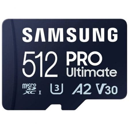 Tarjeta de Memória Samsung Pro Ultimate 512GB / Classe 10 / 200MBs / Adaptador / MB-MY512SA/WW