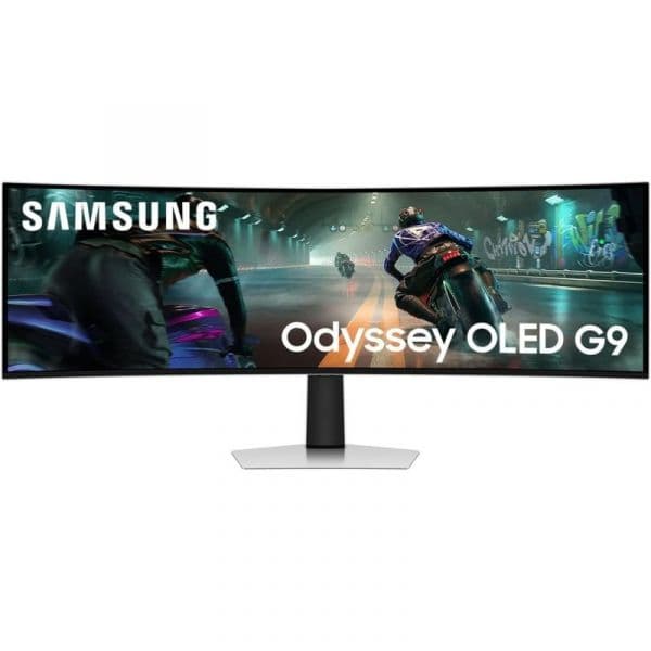 Monitor Samsung S49DG910SU 49" 5120x1440 144Hz OLED Curvo com G-Sync FreeSync Premium Pro HDR True Black