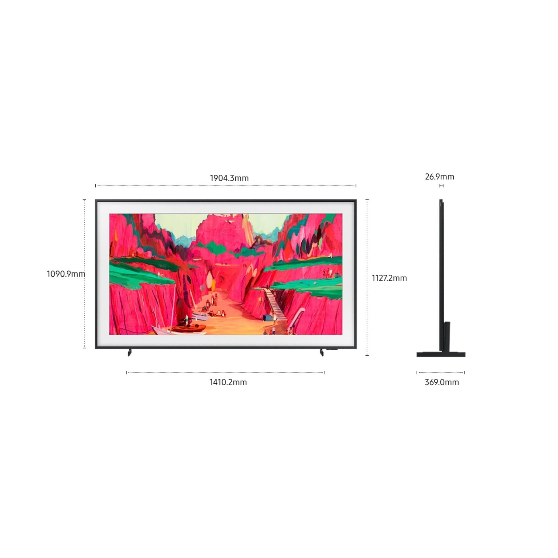 TV Samsung The Frame 85" (2025) QLED 4K UHD - TQ85LS03FWUXXC