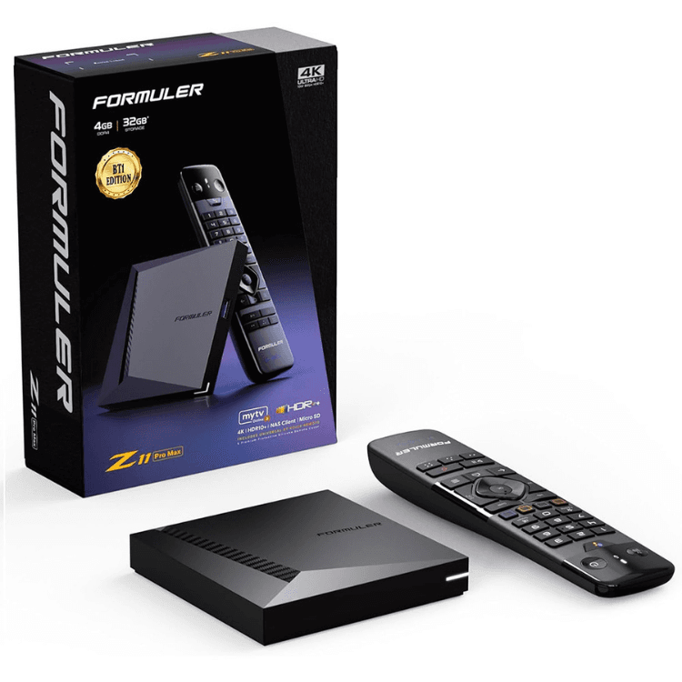 Formuler Receptor Android 11 4K 4GB/32GB MyTVOnline 3 Formuler Z11 Pro Max BT1 Edition