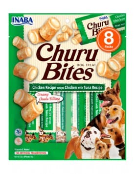 Churu Dog Bites Frango e Atum 8x12g