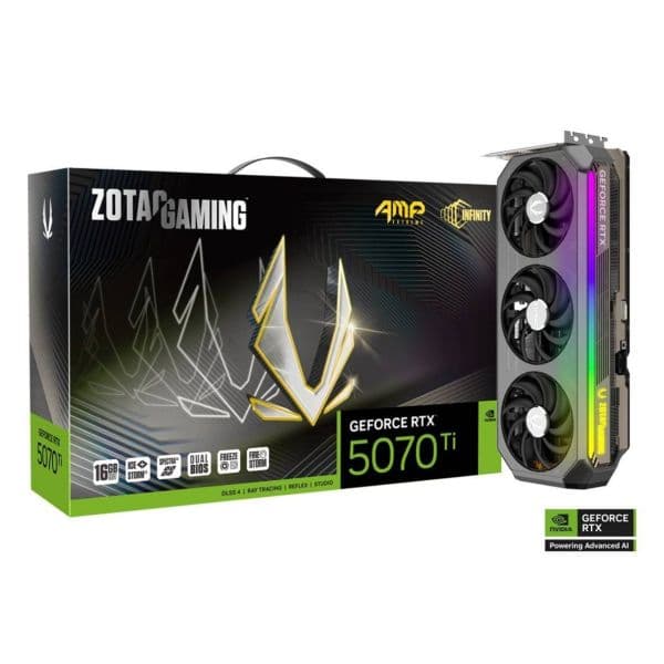ZOTAC GeForce RTX 5070 Ti AMP Extreme Infinity 16GB GDDR7 DLSS 4.0