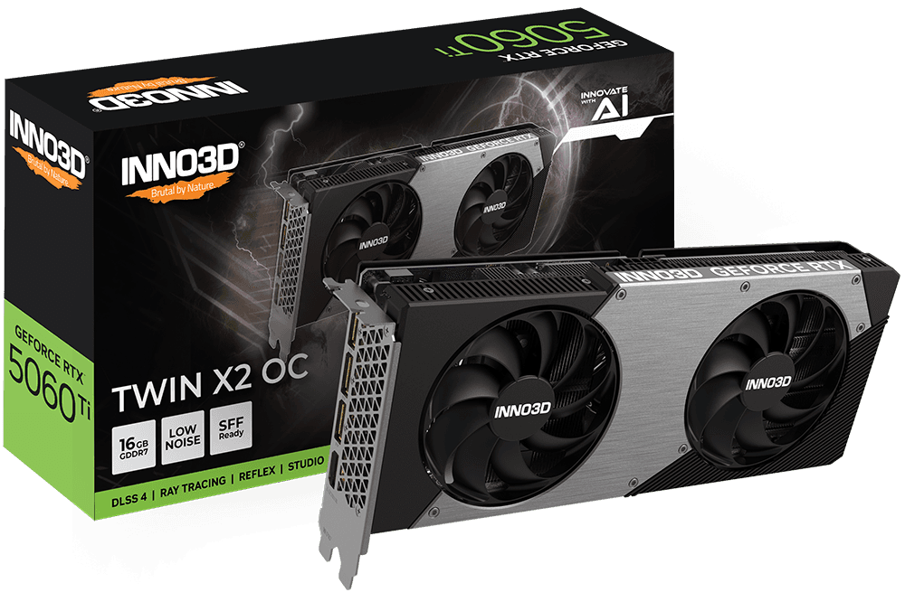 Inno3D GeForce RTX 5060 Ti TWIN X2 OC 16GB GDDR7 DLSS4