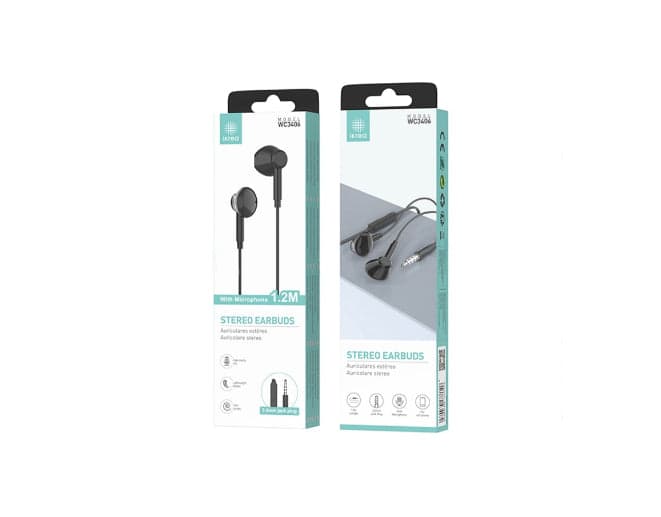AURICULARES IKREA COM FIOS 3.5 + MICROFONE PRETOS