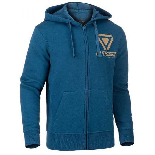 Outrider Tactical Logo Full Zip Sweatshirt Azul XL Homem