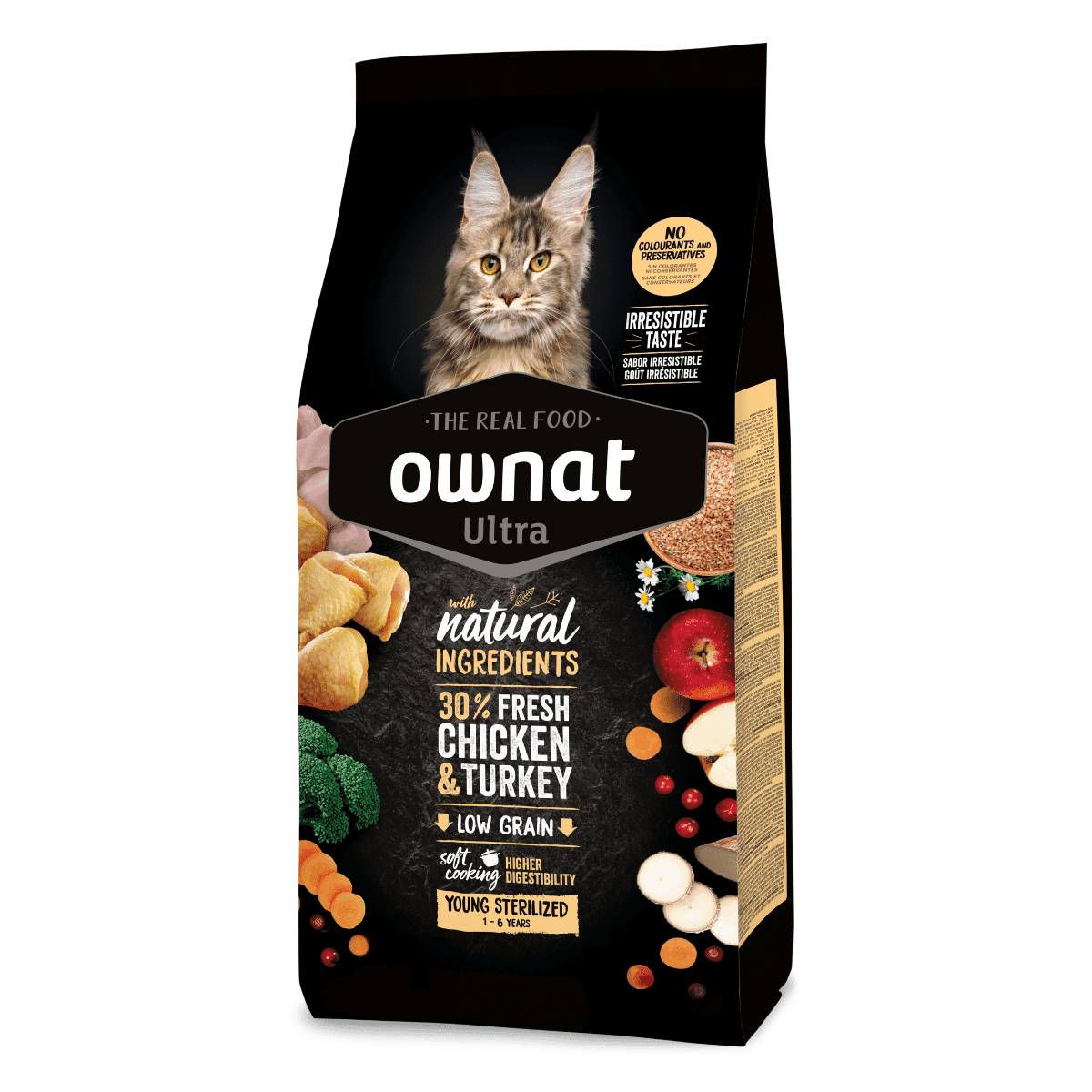 Ownat Ultra Gato Young Sterilized (1-6 anos) 3 kg
