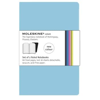 Moleskine Caderno de Endereços Volant XS 56 Fls Pastel Azul