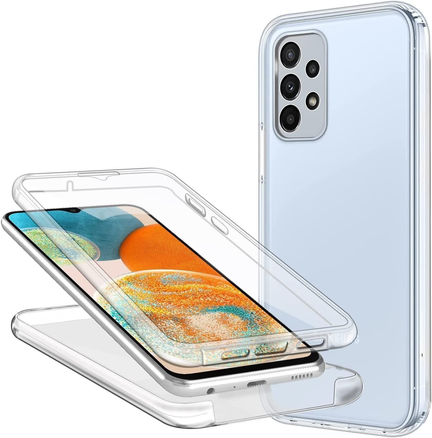 Capa Dupla 360 Samsung Galaxy A23 5G Transparente