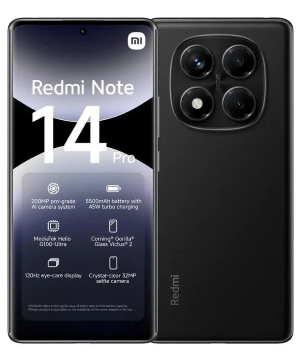 Xiaomi Redmi Note 14 Pro 4G 6.67" Dual SIM 12GB/512GB Midnight Black