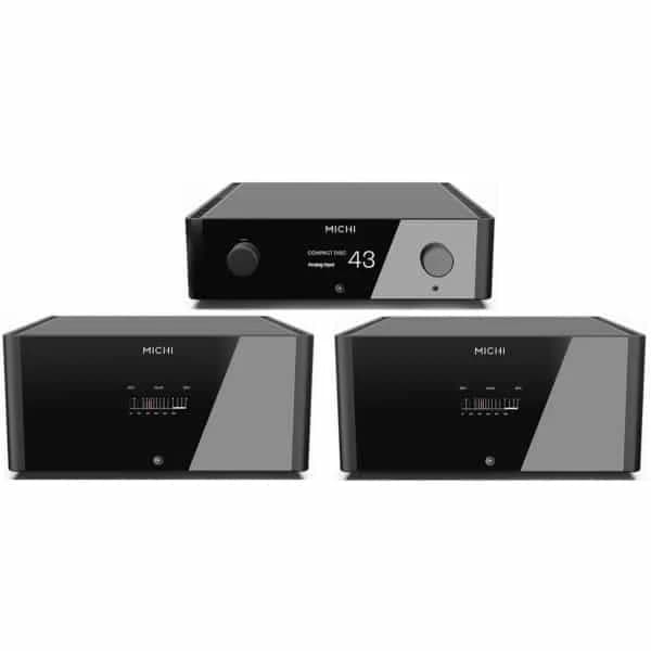 Rotel Sistema Michi Estéreo Pre-Amplificador P5 + 2 X Amplificadores Mono Bloco M8