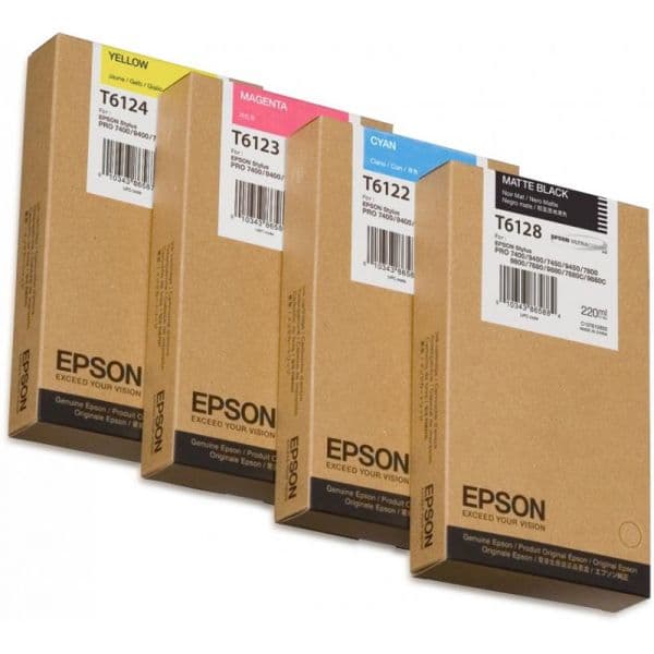Tinteiro Epson T6128 Black Matte - C13T612800