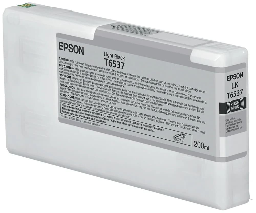 Epson T6537 Tinteiro Cinzento (200 ml)