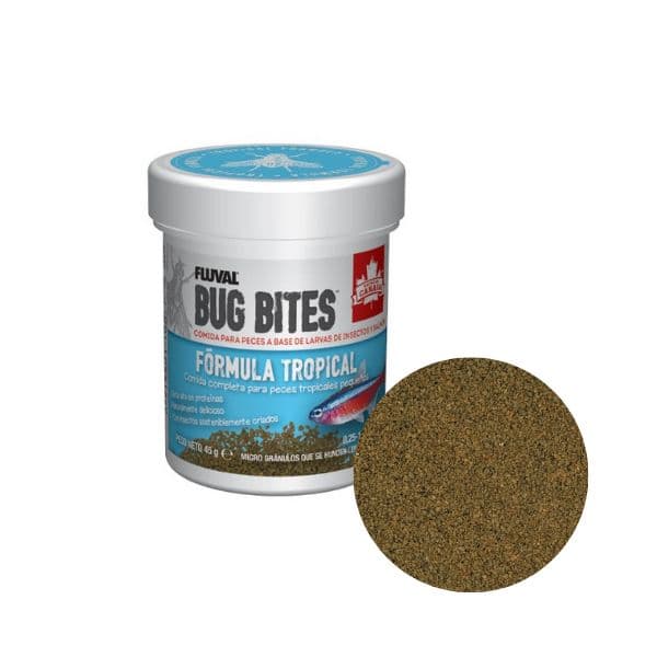Fluval Bug Bites Granulado Peixes Tropicais 45g 0.6-1.2mm