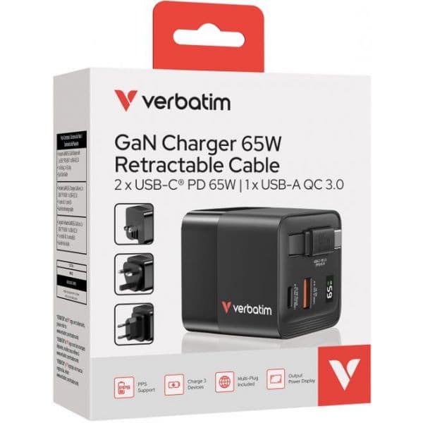 Verbatim 32217 Carregador 65W Black
