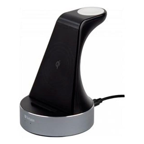 Verbatim Carregador Wireless Qi Mfi Apple 2 em 1 Aluminio - F7967A2C-BA7